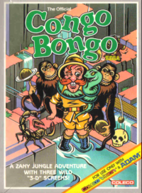 Congo Bongo Colecovision  box art